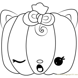 Paula Pumpkin Free Coloring Page for Kids