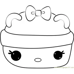 Peachy Pina Gloss-Up Free Coloring Page for Kids