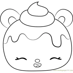 Red Velvety Free Coloring Page for Kids