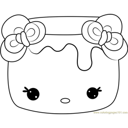 Strawberry Mallow Free Coloring Page for Kids