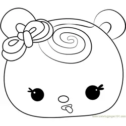Sweetie Strawberry Free Coloring Page for Kids