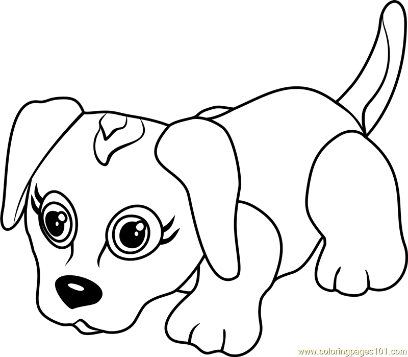 Beagle Coloring Page for Kids - Free Pet Parade Printable Coloring