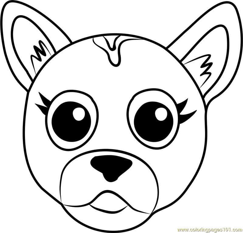 German Shepherd Puppy Face Coloring Page for Kids - Free Pet Parade