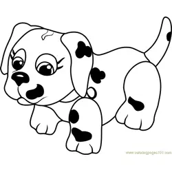 Dalmatian Free Coloring Page for Kids