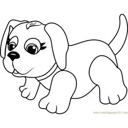Husky Free Coloring Page for Kids