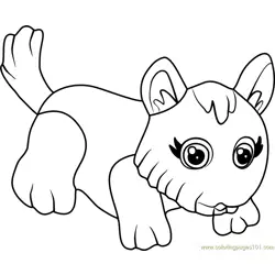 West Highland Terrier Free Coloring Page for Kids