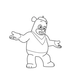 Barri Pinkfong Free Coloring Page for Kids