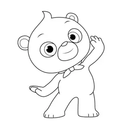 Bebba Pinkfong Free Coloring Page for Kids