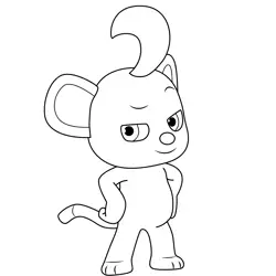Billi Pinkfong Free Coloring Page for Kids