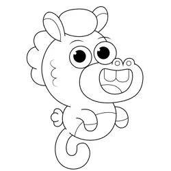 Chucks Pinkfong Free Coloring Page for Kids