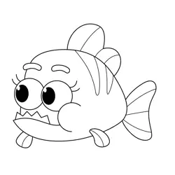Penny Piranha Pinkfong Free Coloring Page for Kids