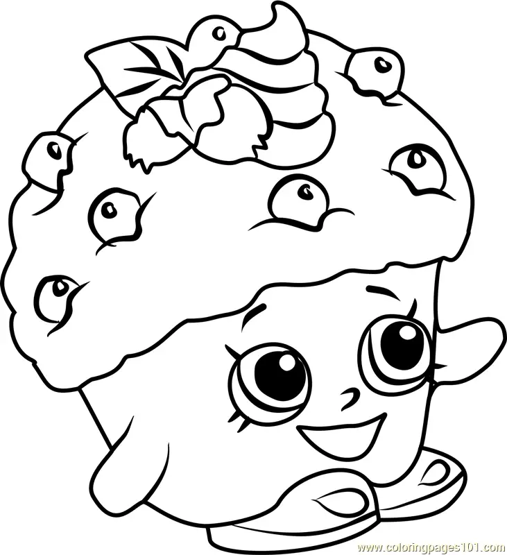 Mini Muffin Shopkins Coloring Page for Kids - Free Shopkins Printable ...