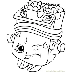 Breaky Crunch Shopkins Free Coloring Page for Kids