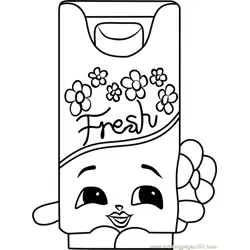 Bree Freshner Shopkins Free Coloring Page for Kids