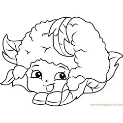 Chloe Flower Shopkins Free Coloring Page for Kids