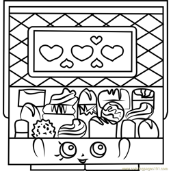 Chocky Box Shopkins Free Coloring Page for Kids