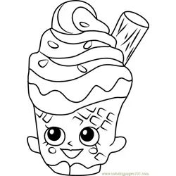 Coney Shopkins Free Coloring Page for Kids