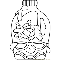 Coolio Shopkins Free Coloring Page for Kids