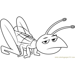 Cricket Shopkins Free Coloring Page for Kids