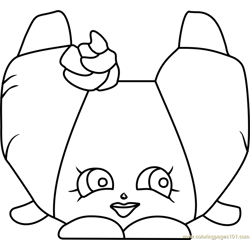 Croissant d'Or Shopkins Free Coloring Page for Kids