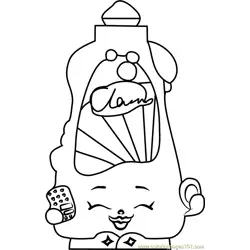 Dishy Liquid Shopkins Free Coloring Page for Kids