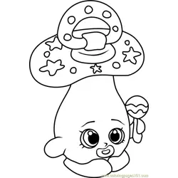 Dum Mee Mee Shopkins Free Coloring Page for Kids