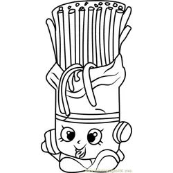 Fasta Pasta Shopkins Free Coloring Page for Kids