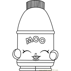 Flava Ava Shopkins Free Coloring Page for Kids