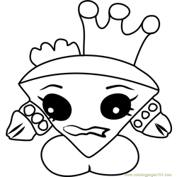 Gemma Stone Shopkins Free Coloring Page for Kids