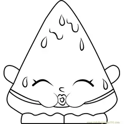 Melonie Pips Shopkins Free Coloring Page for Kids