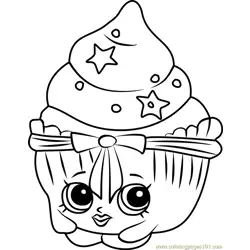Patty Cake Shopkins Free Coloring Page for Kids