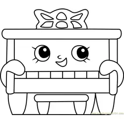 Piano Man Shopkins Free Coloring Page for Kids