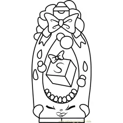 Shampoo Sue Shopkins Free Coloring Page for Kids