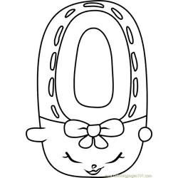 Shoes-Anne Shopkins Free Coloring Page for Kids