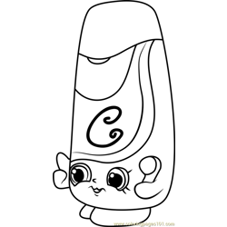 Silky Shopkins Free Coloring Page for Kids