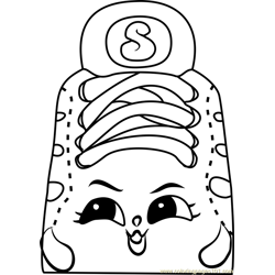 Sneaky Sue Shopkins Free Coloring Page for Kids