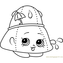 Taylor Rayne Shopkins Free Coloring Page for Kids