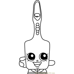 Toofs Shopkins Free Coloring Page for Kids