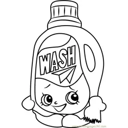 Wendy Washer Shopkins Free Coloring Page for Kids