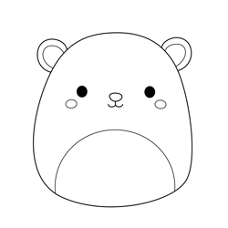 Brooke the Polar Bear Squishmallows Free Coloring Page for Kids