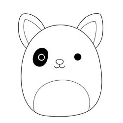 Charlie the Terrier Squishmallows Free Coloring Page for Kids