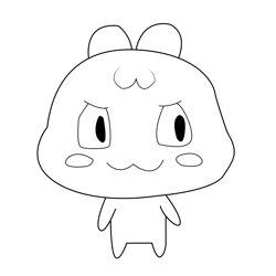 Atsuatsutchi Tamagotchi Free Coloring Page for Kids