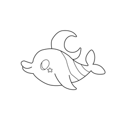 Irukatchi Tamagotchi Free Coloring Page for Kids