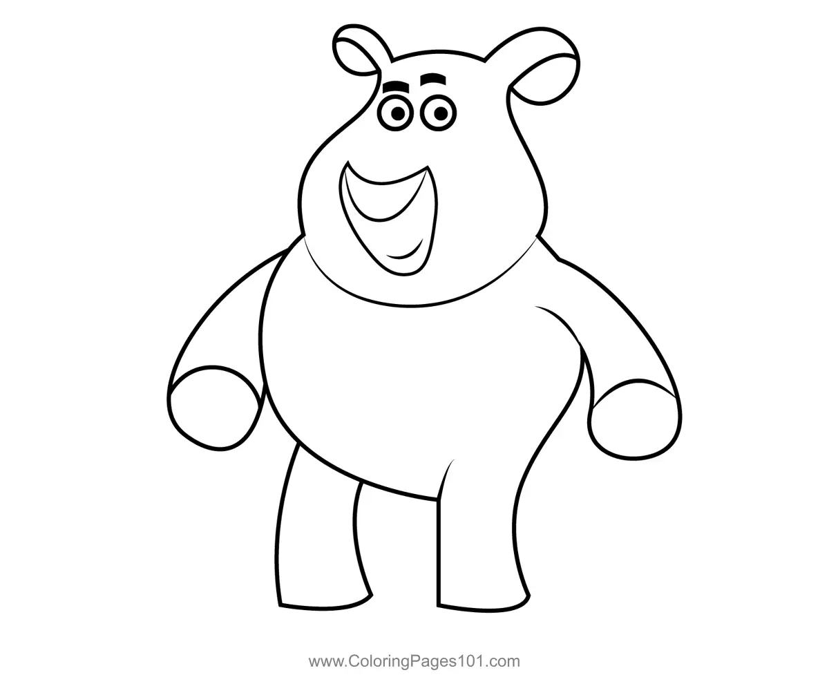 Cartoon Cute Teddy Coloring Page for Kids - Free Teddy Bear Printable ...