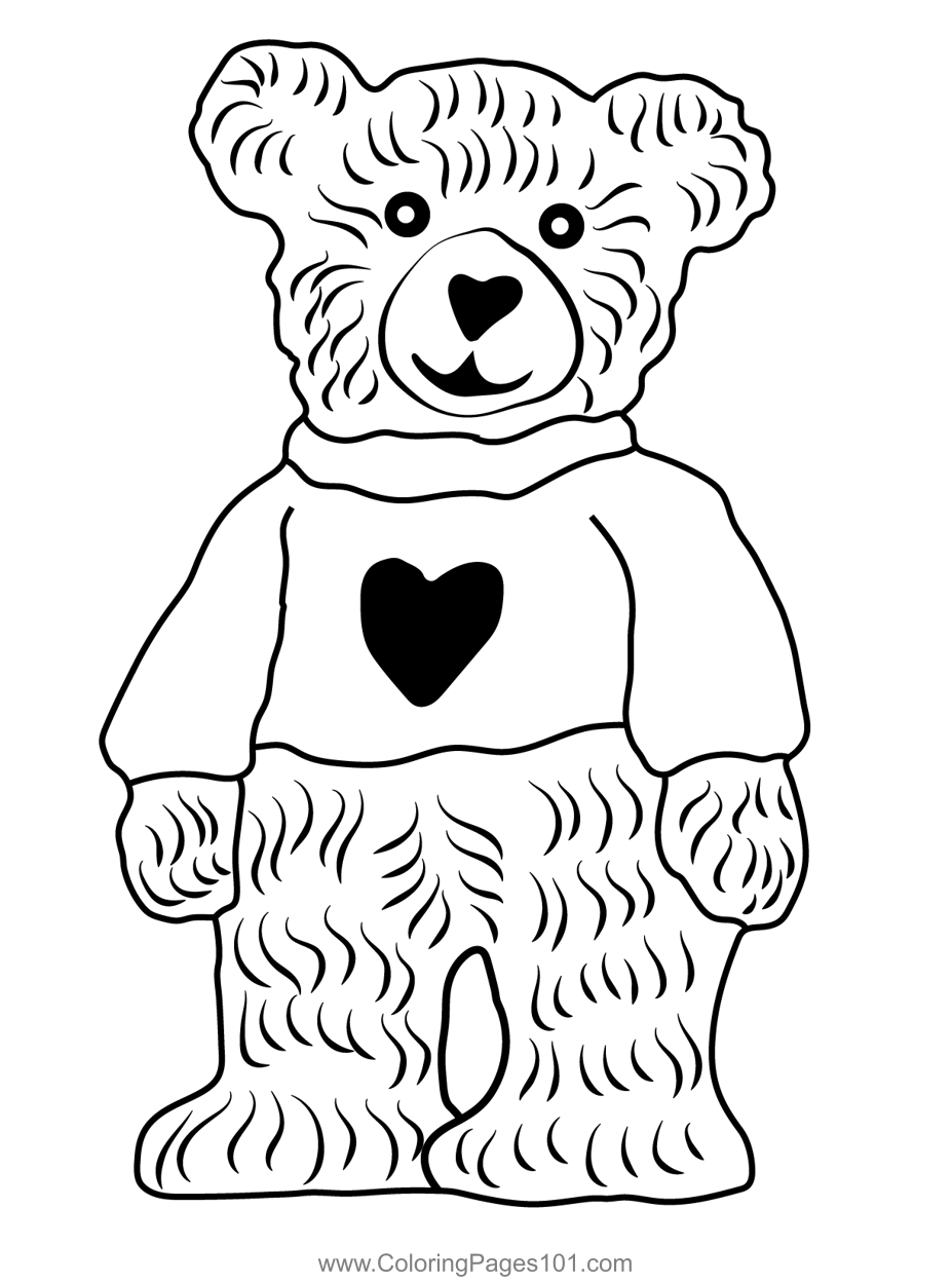 Teddy Bear Wears Knitted Sweater