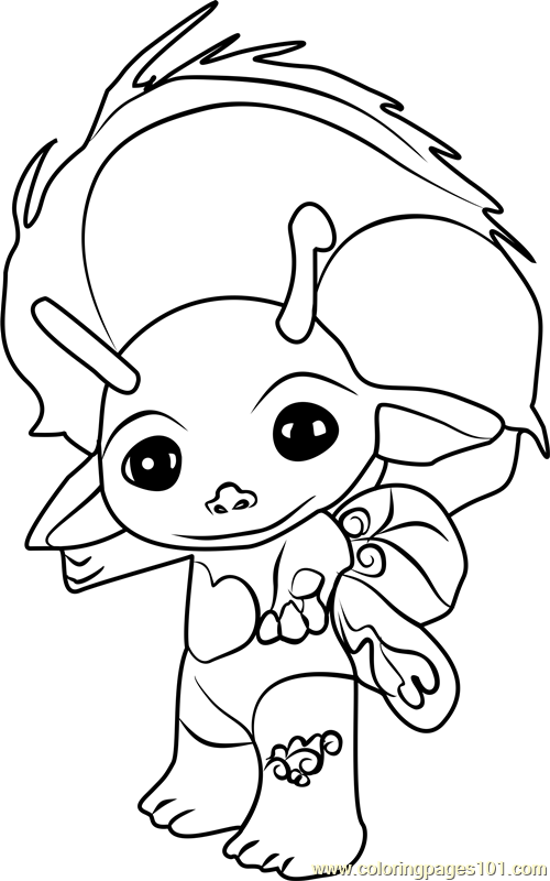 Buddykins Zelf Coloring Page for Kids - Free The Zelfs Printable