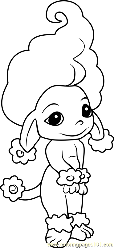 Coco Zelf Coloring Page for Kids - Free The Zelfs Printable Coloring