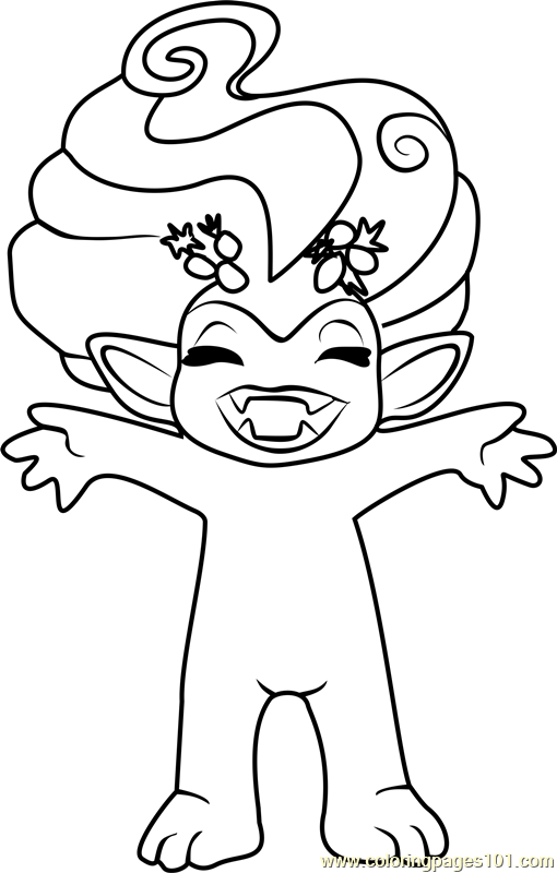 Galexia Zelf Coloring Page for Kids - Free The Zelfs Printable Coloring