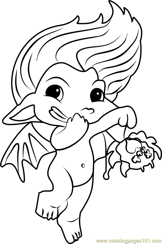 Garny Zelf Coloring Page for Kids - Free The Zelfs Printable Coloring