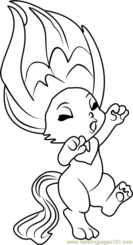 Howlie Zelf Coloring Page for Kids - Free The Zelfs Printable Coloring